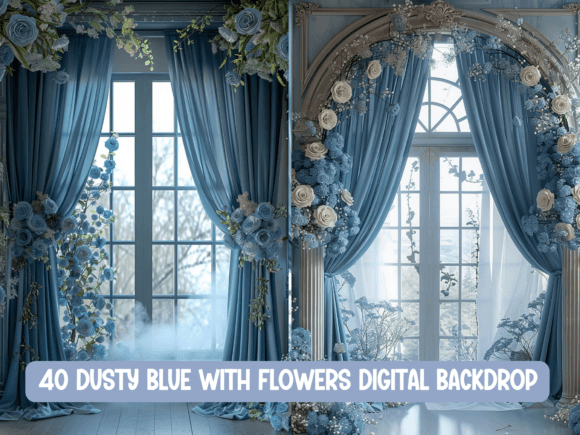 Download Dusty Blue Silk Digital Backdrop - Digital backdrop Collection