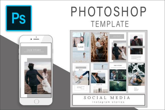 Download Love Instagram Story Photoshop Template - Love Collection