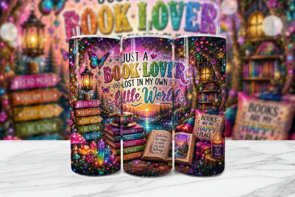 Download Book Lover Lost in World Tumbler Wrap - Love Collection