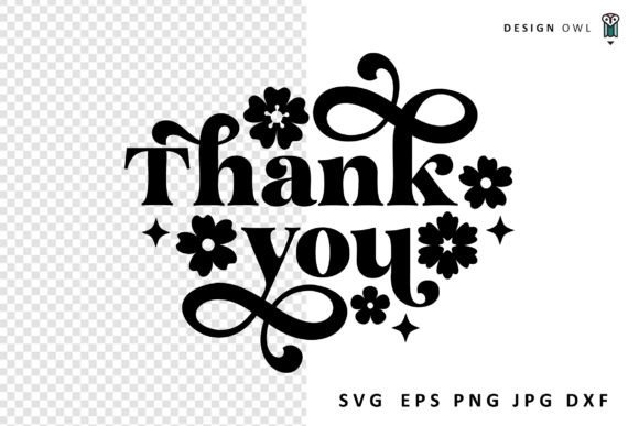 Download Thank You - Floral SVG - Thank you Collection