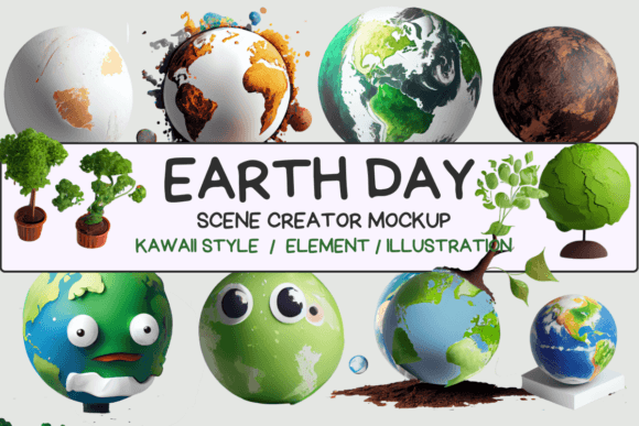 Download Earth Day Scene Creator Mockup - Scene creator Collection