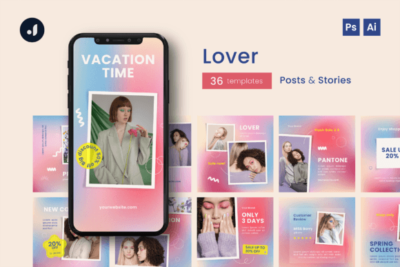 Download Lover Instagram Template - Love Collection